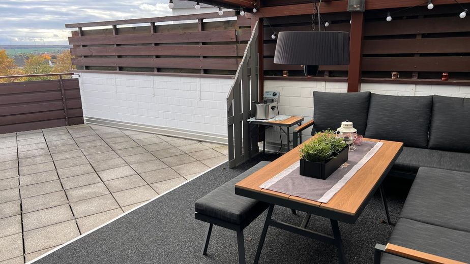 Penthouse sur les toits de Wolfenbüttel – Terrasse