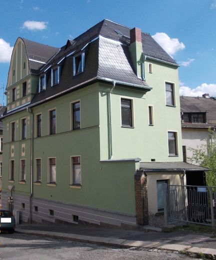 Inmueble de inversión: edificio plurifamiliar con unidad comercial - alquilado, se vende por motivos de edad – Rückansicht Haus
