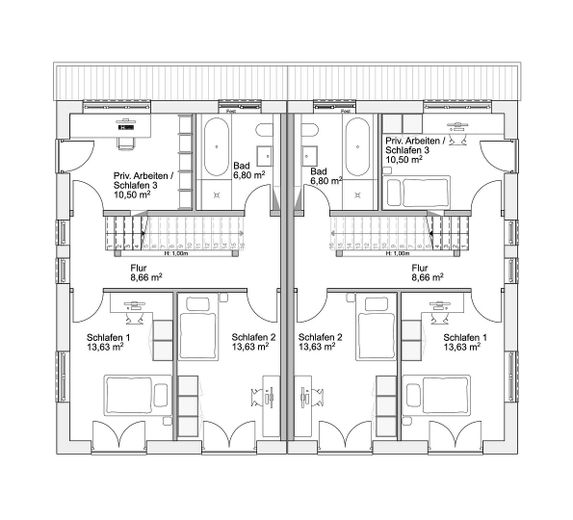 Living in a prime location in Obermenzing - south-facing garden & absolute quiet location – Obergeschoss
