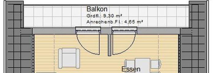 Grundriss (ohne Möbel/Küche)