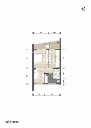 Gepflegtes Reihenmittelhaus mit großem Garten in Frankfurt-Sossenheim – Grundriss OG