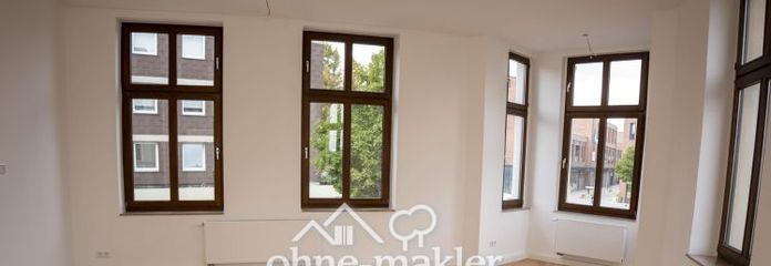119 m² recent gerenoveerd: 4 kamers, slechts twee partijen delen de entree, Schlosspark om de hoek