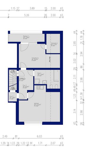 137 m² Maisonette im Zweifamilienhaus – 4 Zimmer, große Wohnküche, 2 Bäder & eigener Eingang – 1. OG