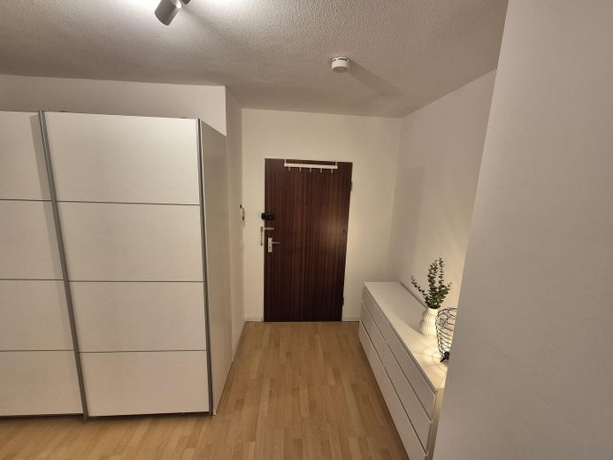 Ruhige, möblierte 1,5-Zimmer-Wohnung mit Südbalkon und TG-Stellplatz in Nürnberg-Wetzendorf – Eingangsbereich