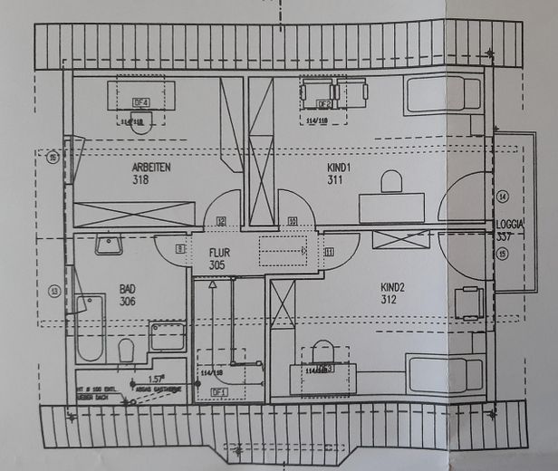 Traumhaftes Familienidyll in Glienicke/Nordbahn Einfamilienhaus – von privat – Grundriss Obergeschoss