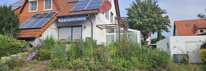 Rückseite Blick zur Terrasse