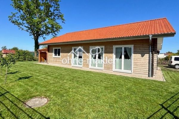 Eider yakınında yeni gibi A+ ahşap bungalov – bahçe, tarla manzarası, komisyonsuz