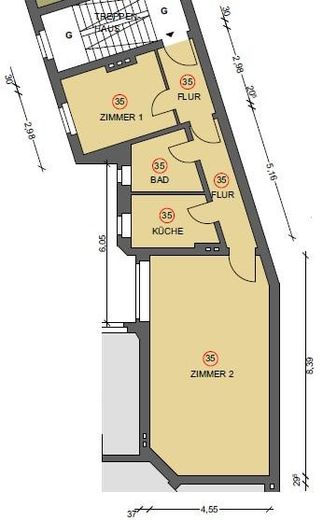 Stilvolle, geräumige 2-Zimmer-Wohnung am Viktoriapark, *KEINE PROVISION* – Foto 2