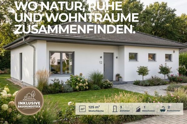 EUTIN-SIELBECK | Ekskluzywny nowo wybudowany bungalow w otoczeniu natury – mieszkanie na jednym poziomie