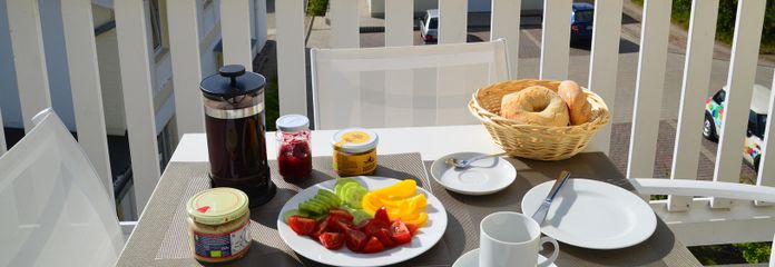 Meerblick schon beim Frühstück