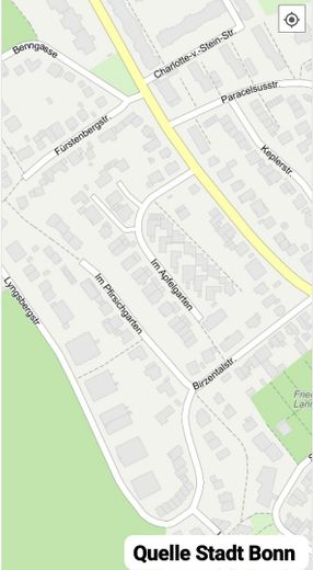 Großzügiges Reihenmittelhaus mit 222m² in Muffendorf, Einliegerwohnung und sonnigem Atriumgarten – Lageplan