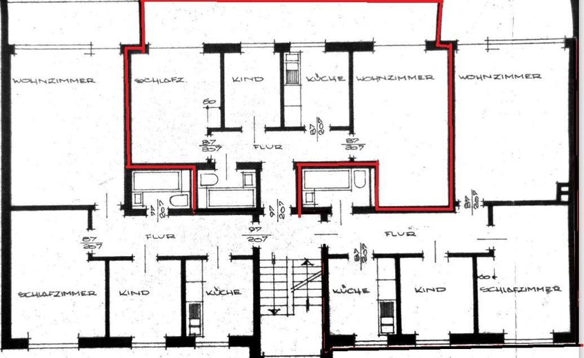 Helle 3-Zimmer-Wohnung mit Balkon in ruhiger und zentraler Lage von Buxtehude – Grundriss