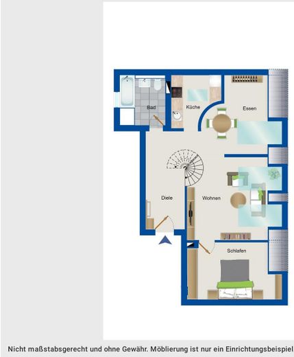 Sobre los tejados de Leipzig: dúplex de 2,5 habitaciones con 25 m² de terraza-solárium en la azotea en Rosental/Zoo – Foto 32