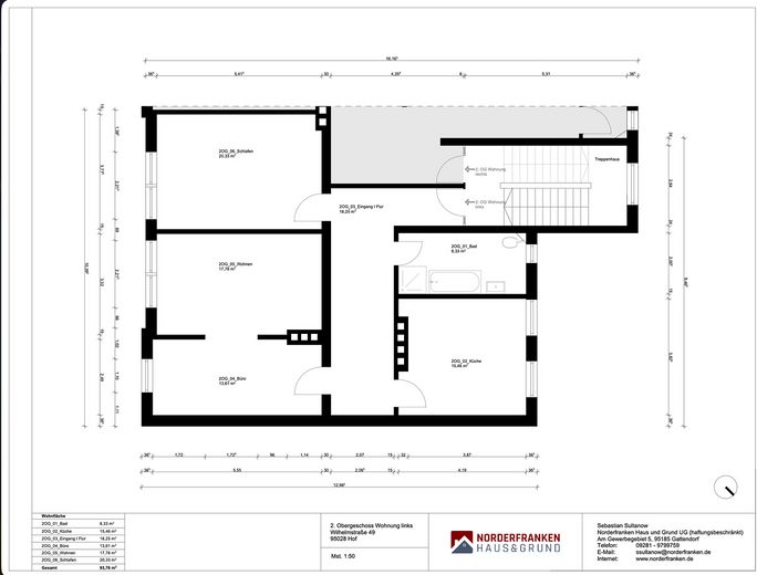 3-room apartment - central location in Hof - available immediately - fitted kitchen - shared use of garden – Photo 11