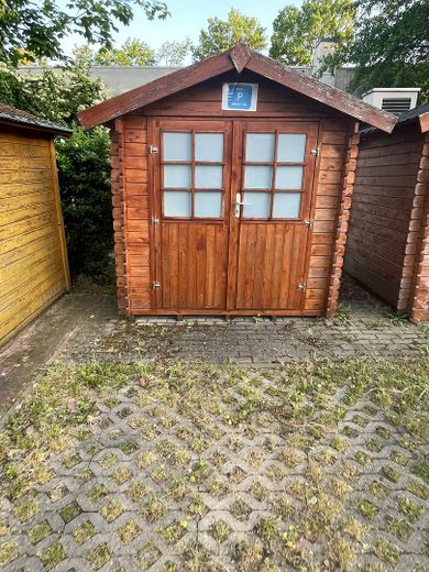 Reihenendhaus mit Keller, Garten, Pelletofen, 2 Stellplätzen & Gartenhaus – 55270 Jugenheim – privat – Gartenhaus + Stellplatz