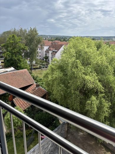 Moderne 2-Zimmerwohnung (85qm) Neubau – Blick vom Balkon
