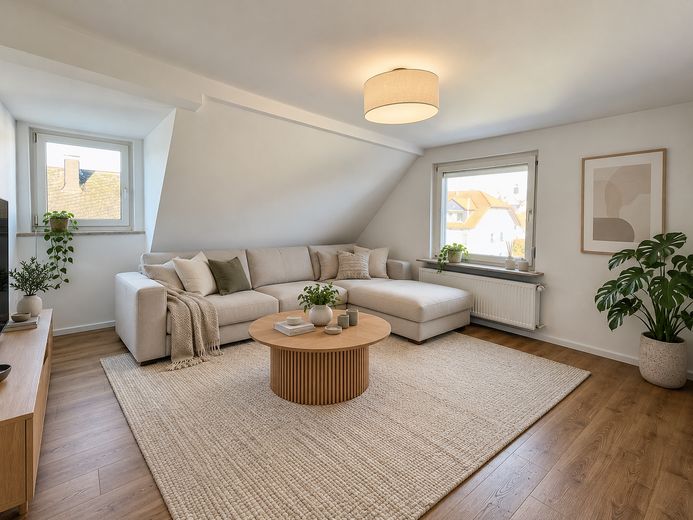 Braunfels’in sakin bir konumunda güzel 2 odalı daire – Wohnzimmer (visualisiert)