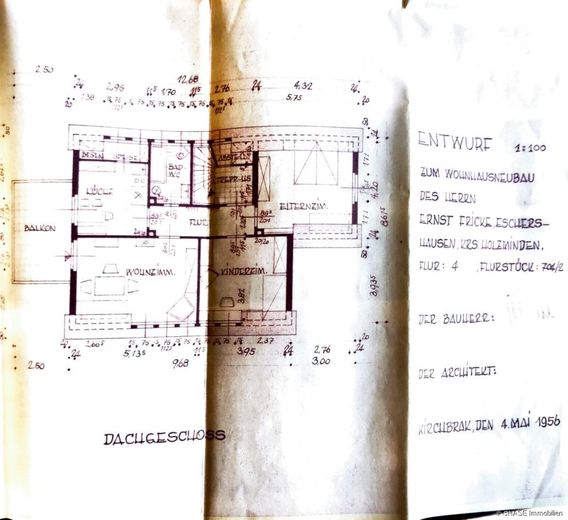 Einzigartiges Einfamilienhaus in angenehmer Hanglage mit Pool &amp; großem Grundstück - in Eschershausen – Dachgeschoss - Grundriss