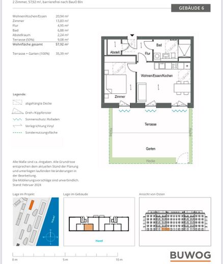 Exklusive, neuwertige 2-Zimmer-Wohnung mit garten und Einbauküche in Berlin – Foto 14