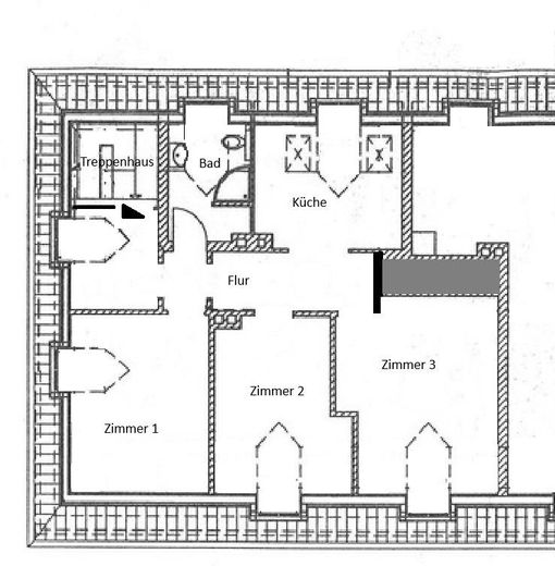Grundriss - Wohnung