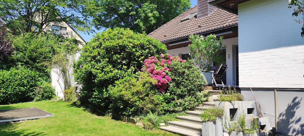 Einfamilienhaus (freistehend) mit Einliegerwohnung – Rückansicht