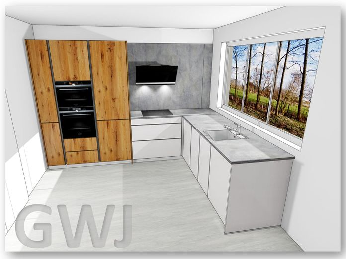 Edle Designer Einbau-Küche