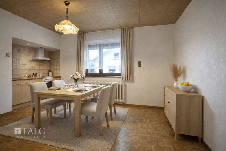 Einfamilienhaus mit Ausbaupotential! – Esszimmer KI generiert