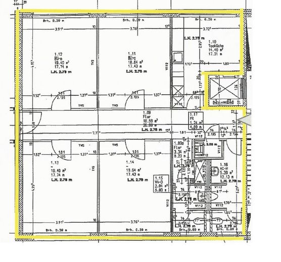 Repräsentative Büroflächen im "Series-A-Campus" – Grundrissplan