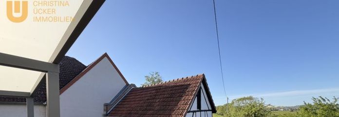 Klinker ev - pelet ısıtma + güneş enerjisi termik sistemiyle tamamen yenilenmiş - Nidder Nehri’nin hemen yanında büyük bahçe