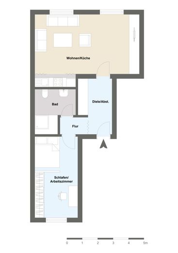 **Einziehen &amp; wohlfühlen - Ihre neue 2-Zimmer-Wohnung in Opladen** – Grundriss