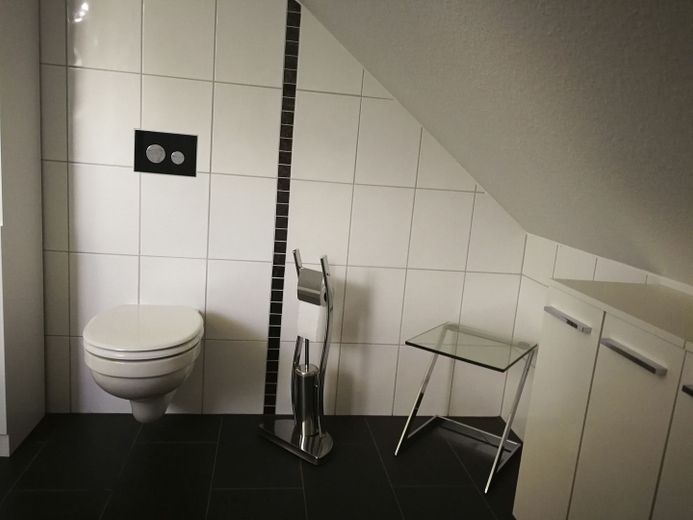 Modernes Zweifamilienhaus in Bredenbeck – Badezimmer Einliegerwohnung