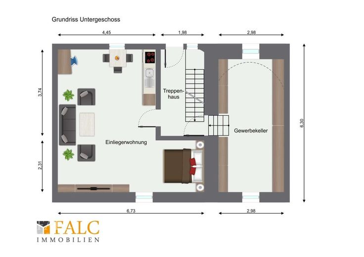 Saniertes Einfamilienhaus mit Platz für die ganze Familie! - FALC Immobilien Heilbronn – Grundriss Untergeschoss