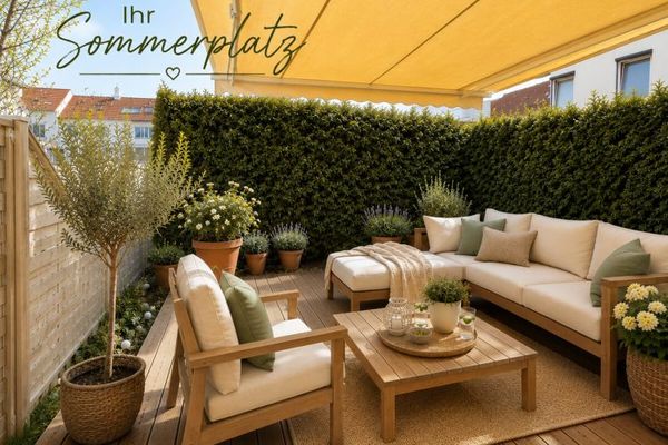 Esclusiva casa a schiera di testa, inondata di luce, con terrazza sul tetto e due terrazze soleggiate