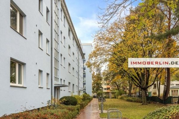 IMMOBERLIN.DE - Appartement ensoleillé avec loggia ouest & place de parking en copropriété dans un emplacement calme