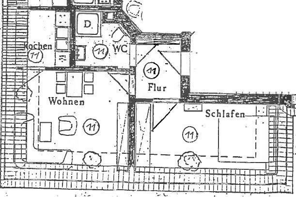 Gemütliche 2-Zimmer mit neuen Laminat und Einbauküche in guter Lage! – GR