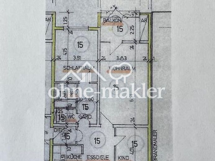 ruhige 3,5 Zimmer Wohnung mit 2x Balkon – Foto 1