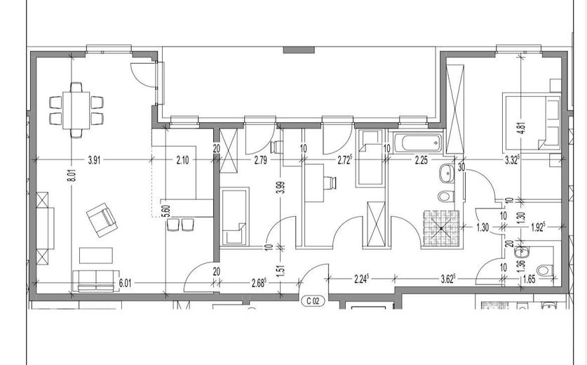 Modern 122 m² ground-floor apartment suitable for people with mobility impairments, with 250m² garden in Ludwigshafen-Melm – Grundriss 2