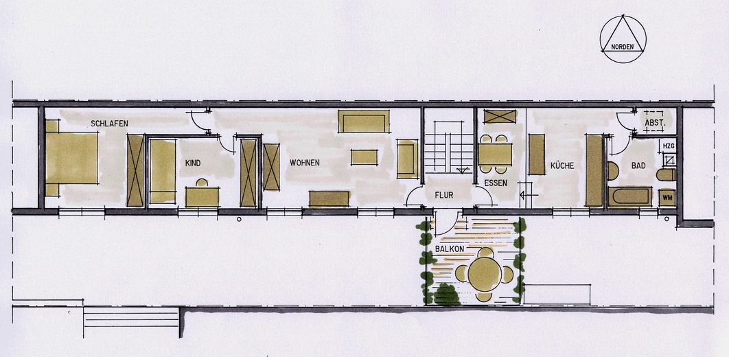 4 आवासीय इकाइयों वाली विशेष आवासीय संपत्ति – Wohnung im OG