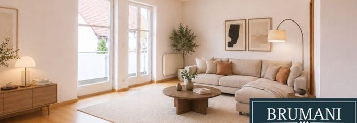 BRUMANI | Helle & große 2 Zimmer Maisonette-Wohnung mit Nord-Balkon und Stellplatz in Schallstadt