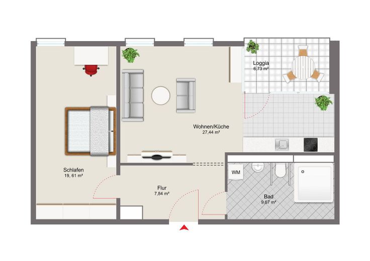Care Living Gehrden, 3.Stock – Grundriss