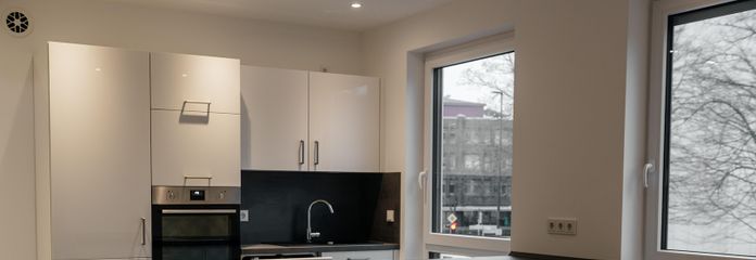 Luxus-Neubau 2 Zimmer Wohnung (A+) inkl. Stellplatz. 0% Provision! HAMM ZENTRUM – Einbauküche