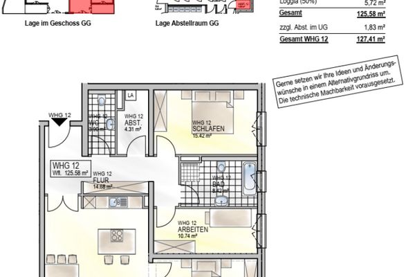 Modern appartement in een KFW-energiebesparend huis op een zeer rustige, groene locatie