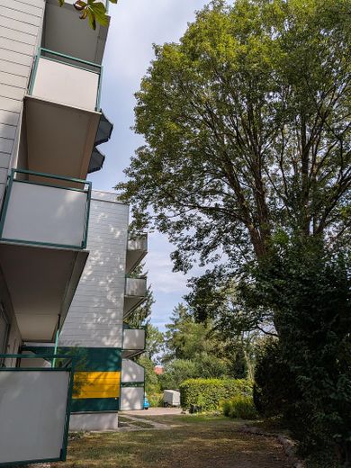 3-pokojowe mieszkanie w Alt-Moosach, 3 minuty do U3, wśród zieleni i z dużą ilością słońca. Bez prowizji! – Grünfläche (Süd-Ost)