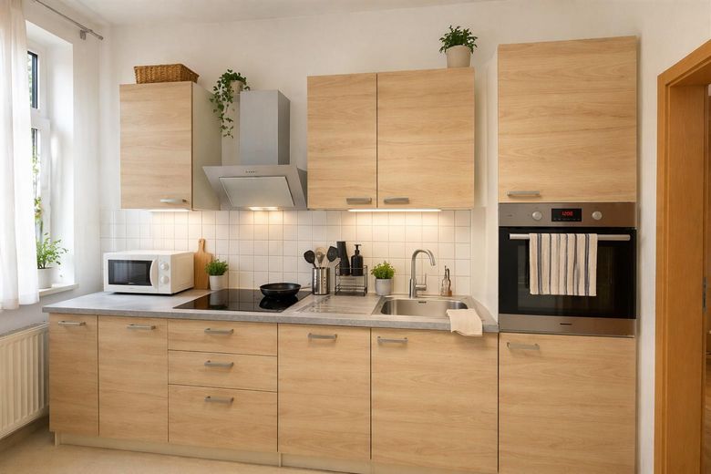 Top-Innestadt-Lage Halle: Stilvolle 2‑Zimmer‑Wohnung mit moderner Küche – Küchenzeile