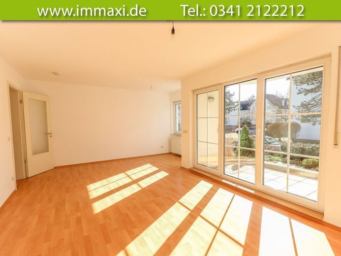 KURZFRISTIG ANSCHAUEN + MARKKLEEBERG + 2 RAUM WOHNUNG + TERRASSE – Wohnbereich - Beispiel
