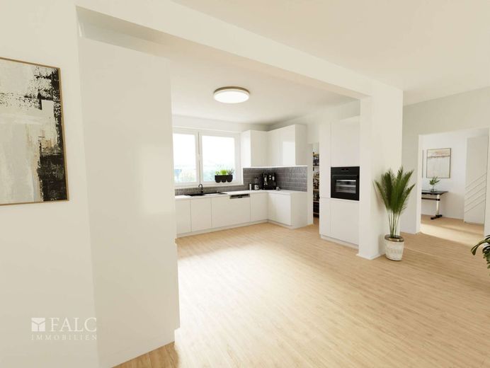 Mach mich fertig! (T)Raum in Roh - Bungalow in Lamspringe – Küche_Visualisierung