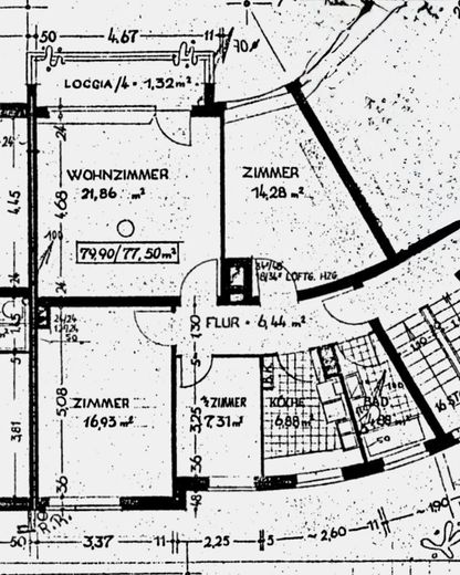(Reserved) Sunny 3.5-room apartment with south-facing balcony in the heart of Hamburg – Grundriss
