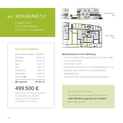 Neubau WHG 1.2 - M7/1 - Erdgeschoss - 91m² – Foto 1