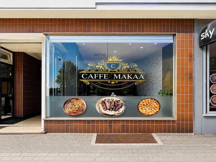 Cafe Ladenlokal zentrale Lage mit Lager/ Büro und Garage/ Nähe HBF – Frontansicht