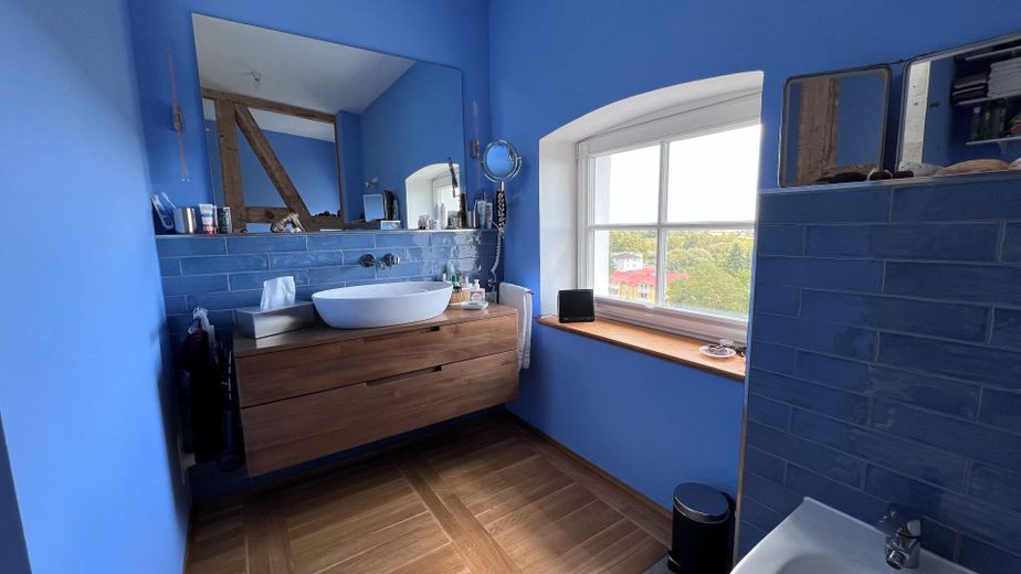Penthouse-Traum mit Weitblick - Stillvolles Wohnen auf Rügen – Bad Detail